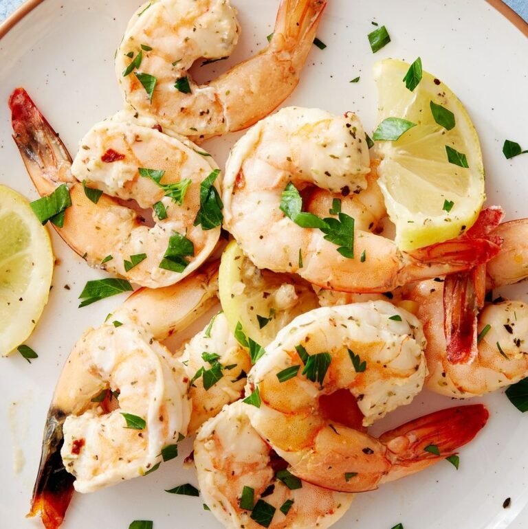 Air Fryer Lemon and Garlic Shrimp