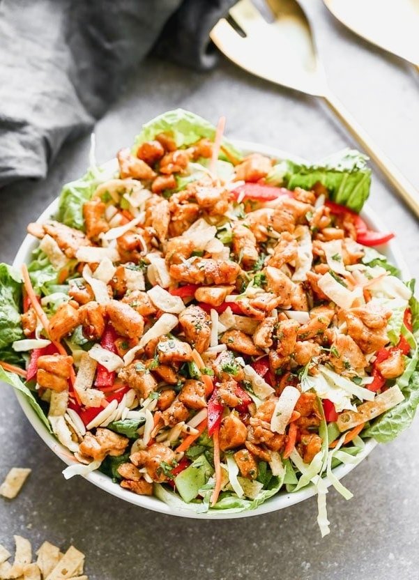 Easy Thai Peanut Chicken Salad