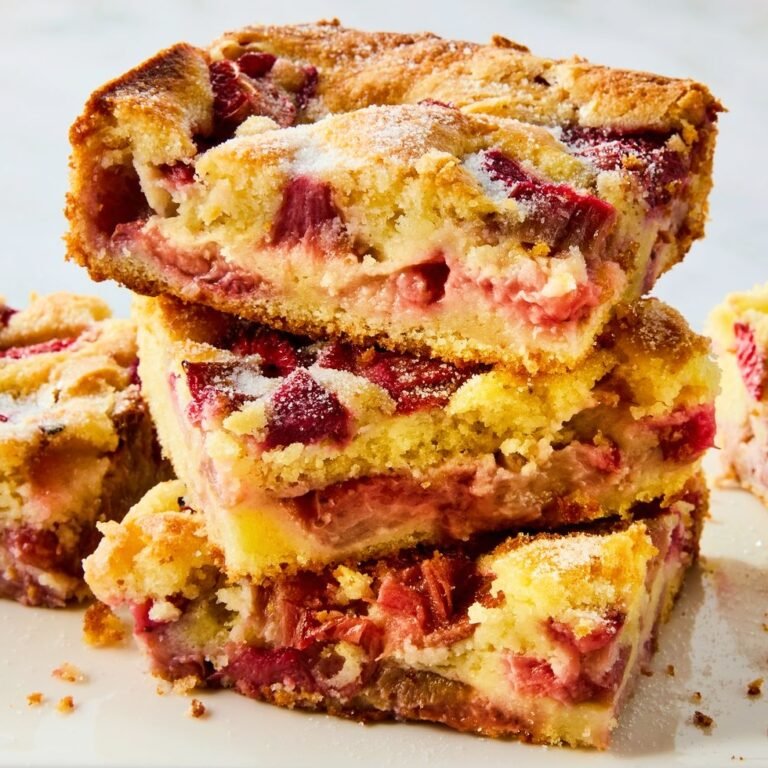 Strawberry Rhubarb Breakfast Cake