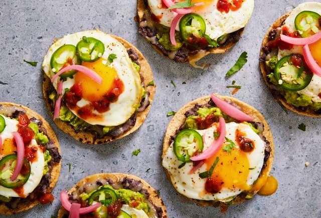 Spicy Black Bean Breakfast Tostadas!