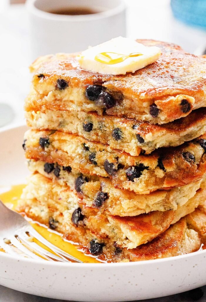 Fluffy Blueberry Pancakes
