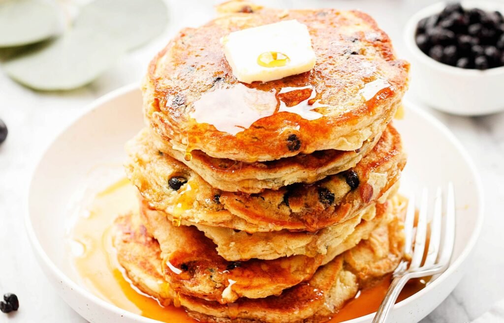 Fluffy Blueberry Pancakes