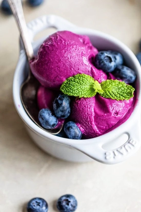 Blueberry Frozen Yogurt