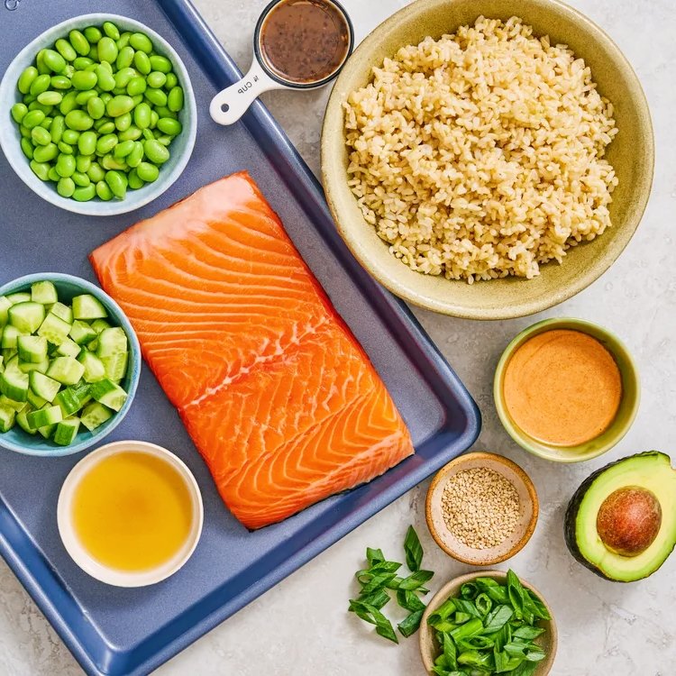 Easy Salmon Rice Bowl