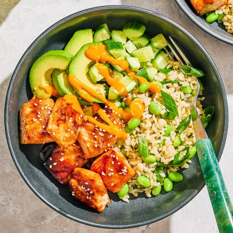 Easy Salmon Rice Bowl