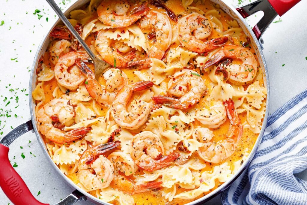 Creamy Garlic Shrimp Pasta