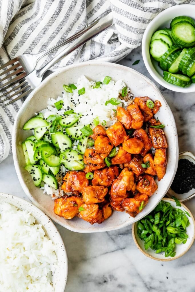 Korean-Inspired Salmon Rice Bowl