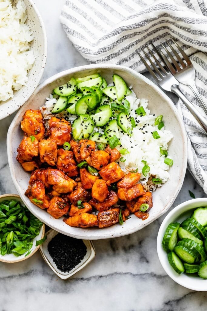 Korean-Inspired Salmon Rice Bowl