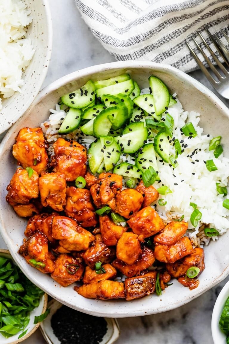 Korean-Inspired Salmon Rice Bowl