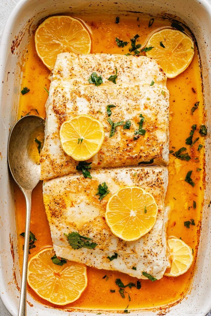 Baked Fish with Lemon Butter