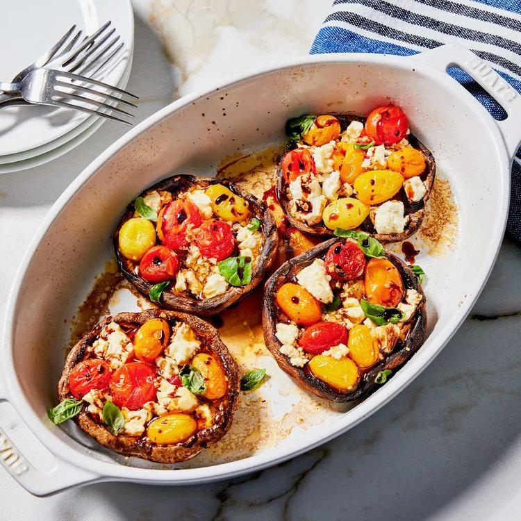 Baked Feta & Tomato Portobello