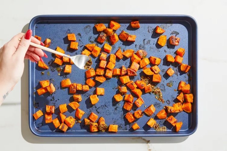 Roasted Sweet Potatoes with Cumin-Lime 